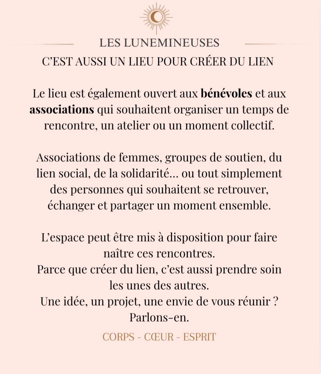 Publication Instagram des Lunemineuses